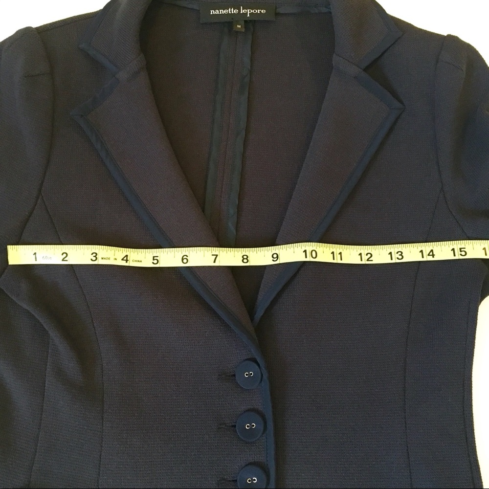 Nanette Lepore “No Contest” Ruched Pocket Blazer - Picture 4 of 7